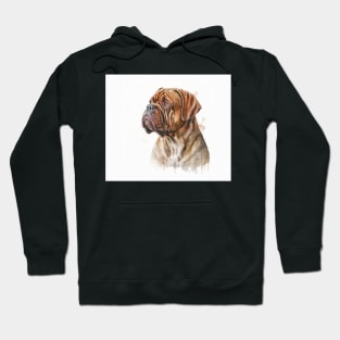 French Mastiff Watercolour Hoodie